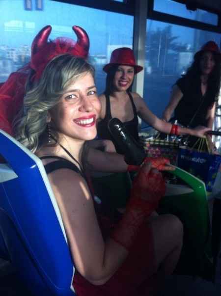 en el bus