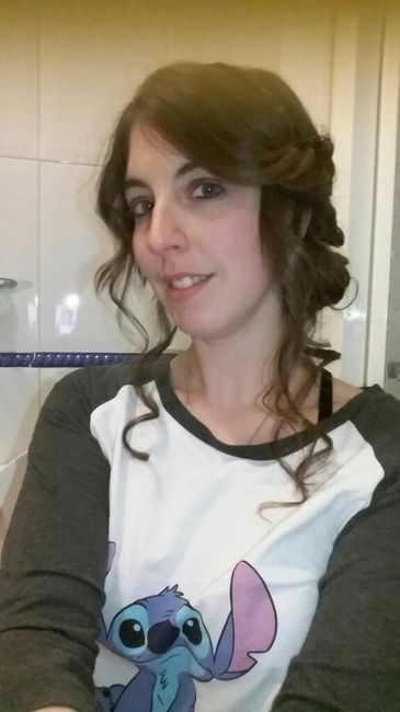 Estoy enamorada de mi peinado y tocado - 2