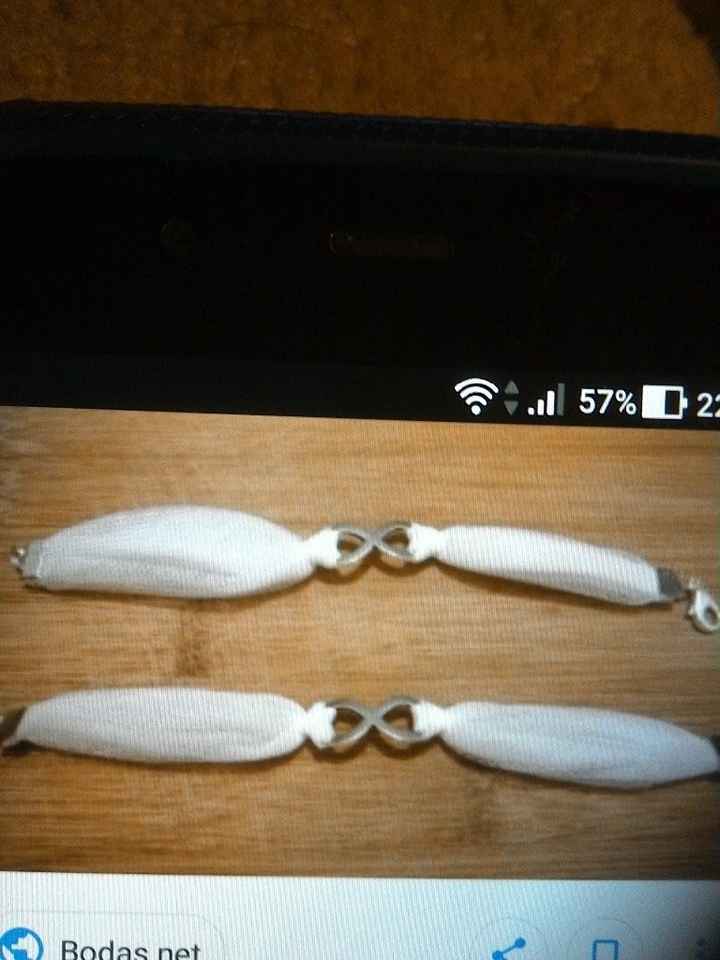 Ejemplo pulsera signo infinito