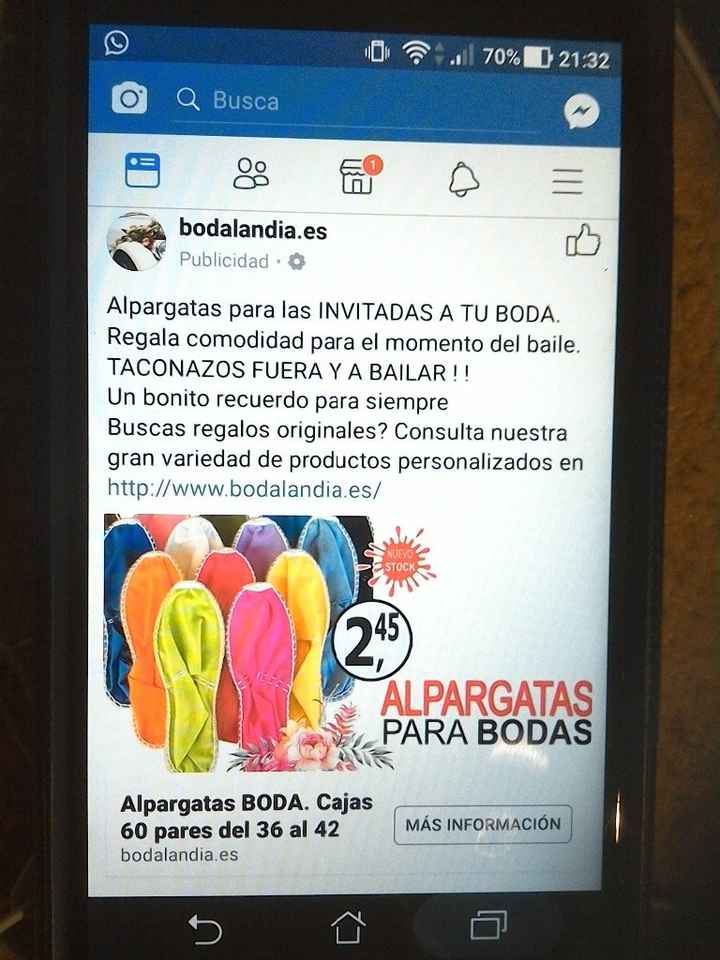 Oferta de alpargatas