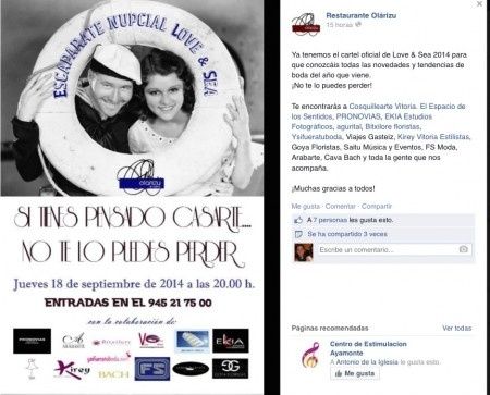 Gala Novios 2015 Restaurante Olarizu