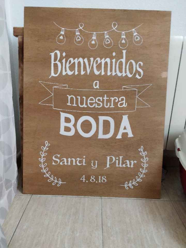 Cartel de bienvenida - 1
