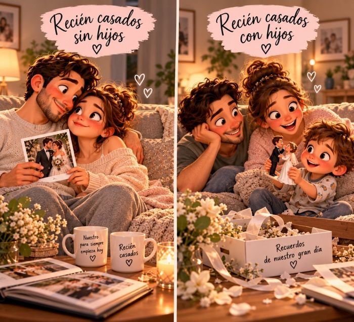 Recién Casados: con hijos Vs. sin Hijos… ¡dos formas de vivir el «felices para siempre 1