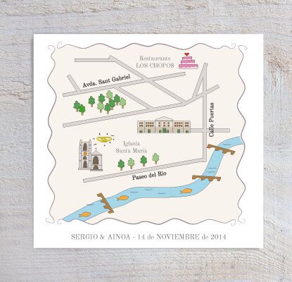 ¿cómo puedo conseguir un mapa de acceso a mi boda para la carta de invitación? - 1