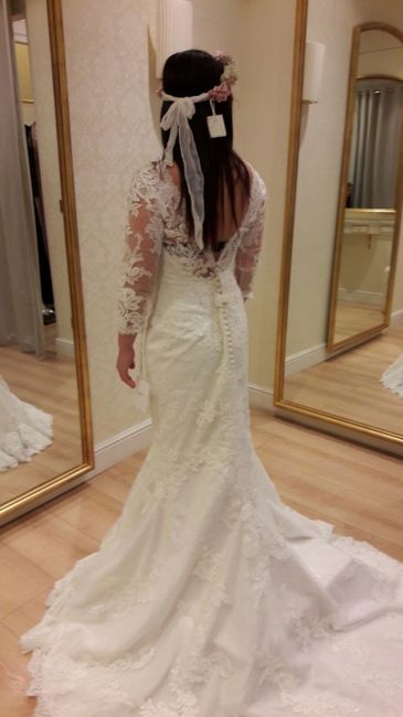 Vestido 1 detrás Pronovias