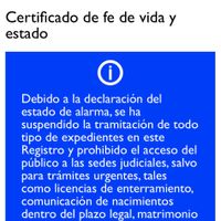 Certificado fe de vida y estado - 1