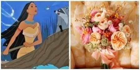 Ramo inspirado en Pocahontas