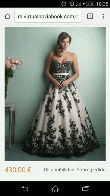 Vestido de novia negro - 1