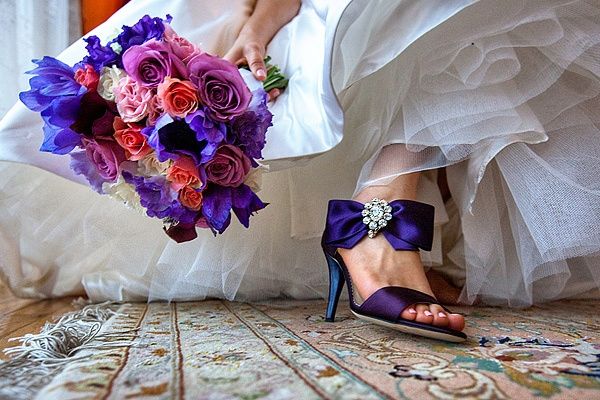 zapato lila