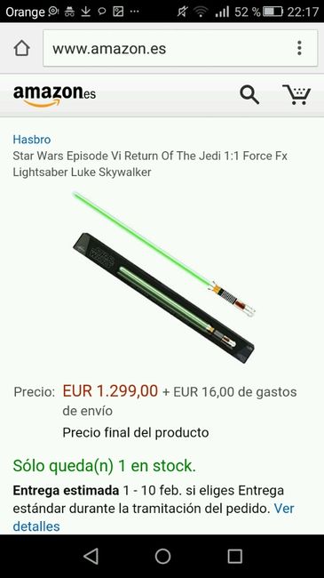 Star wars espada láser - 1