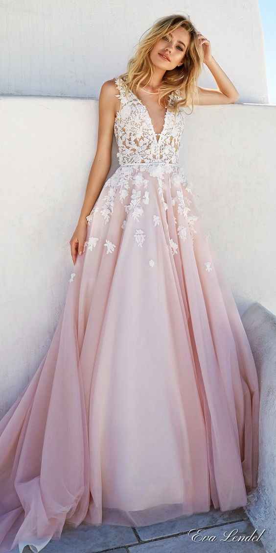 Vestido rosa princesa