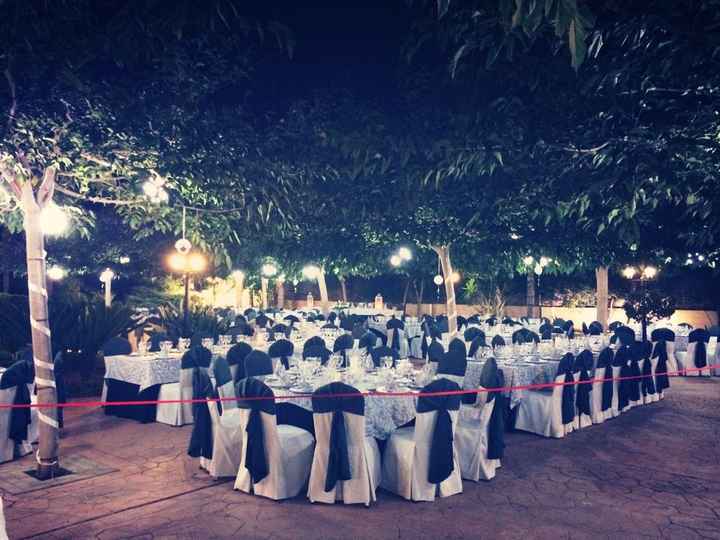 cena al aire libre