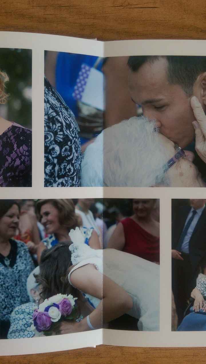 la línea apenas corta las fotos