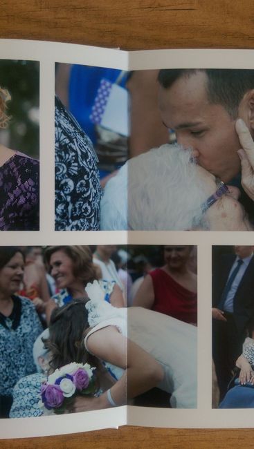 la línea apenas corta las fotos