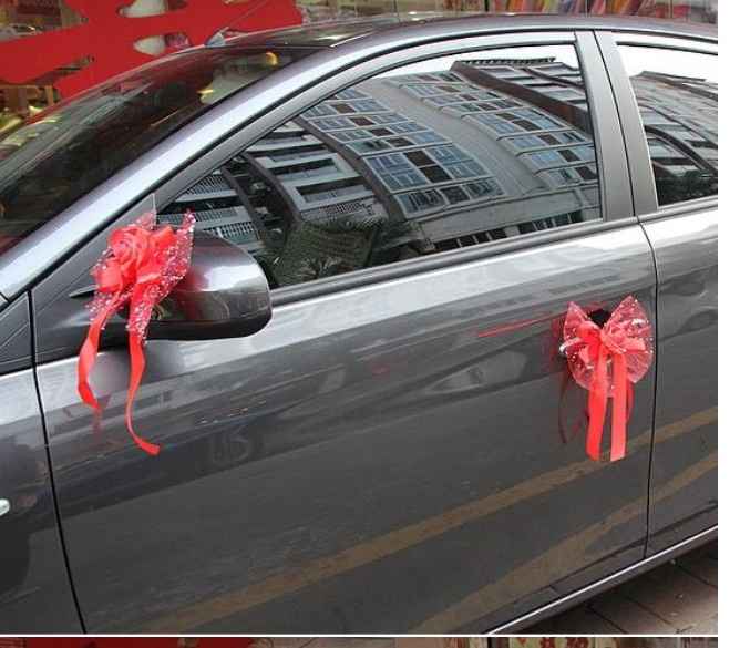 Decoración coche novios - 2
