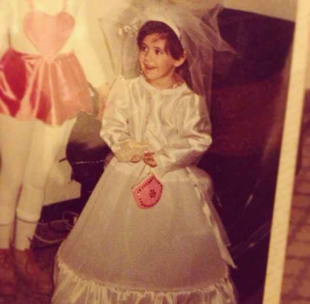 la primera vez que me vestí de novia