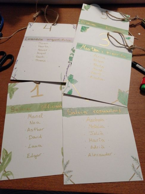 Minutas, seating plan y detalles acabados! Menos de dos meses 😍 4