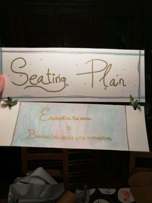 Minutas, seating plan y detalles acabados! Menos de dos meses 😍 5