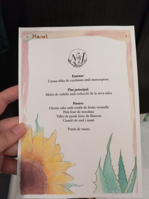 Minutas, seating plan y detalles acabados! Menos de dos meses 😍 6