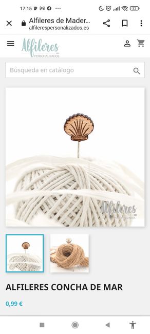 Alfileres en forma de concha 8
