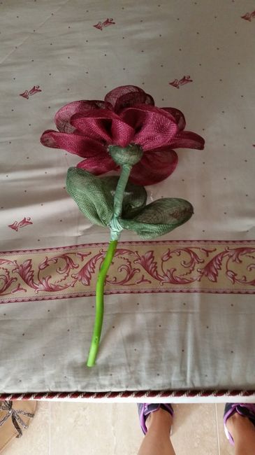 Tutorial : flor de sinamay - 2