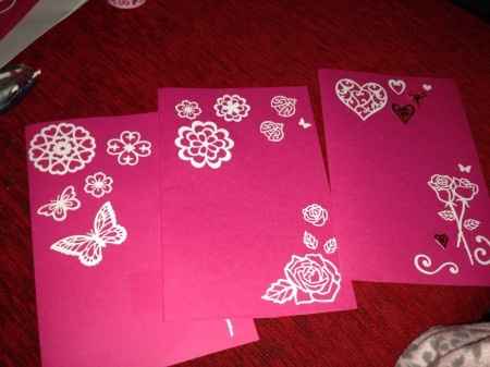 Tarjetas damas honor - 1