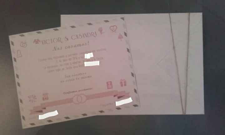 Nuestras invitaciones by nuestra hija!! - 1