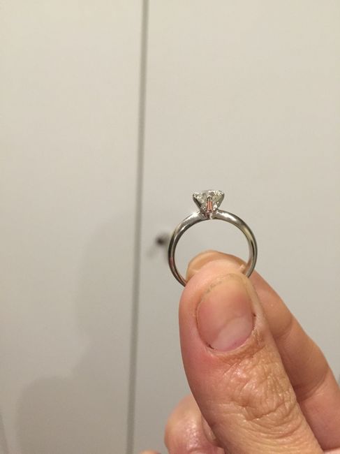 Anillo de compromiso oro blanco - 2
