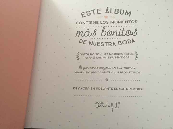 Álbum no oficial de nuestra boda. mr wonderful! - 1