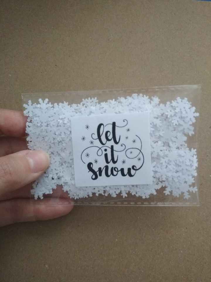 Confeti de nieve homemade ❄️✂️ - 1