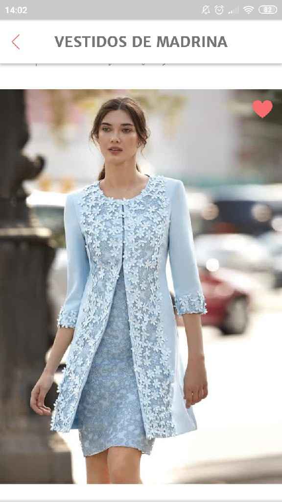 Vestido-chaqueta larga de madrina - 1
