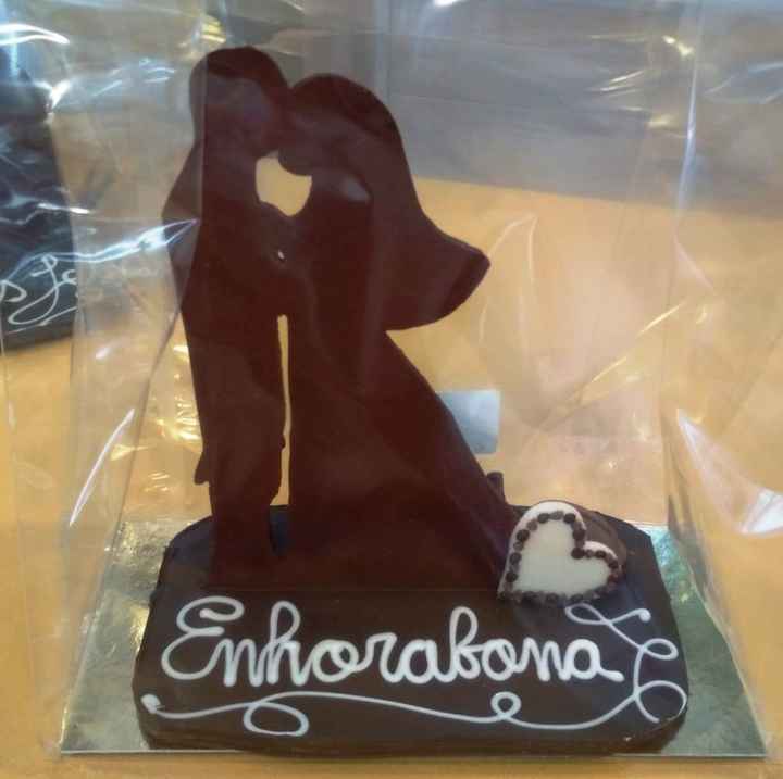 cake topper de chocolate - 1