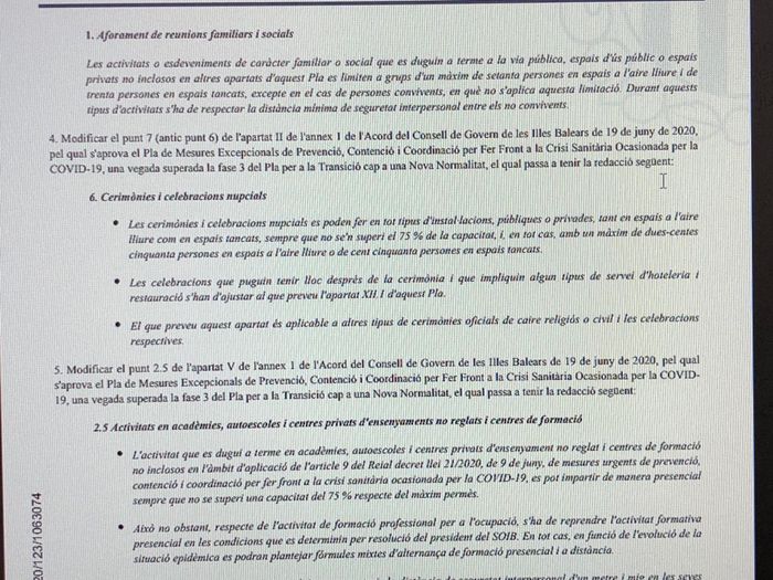 úLtimas restricciones bodas 2020 1