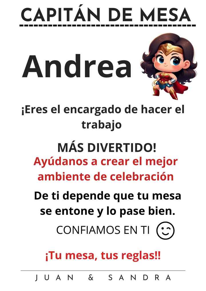 Capitanes y capitanas de mesa - 2