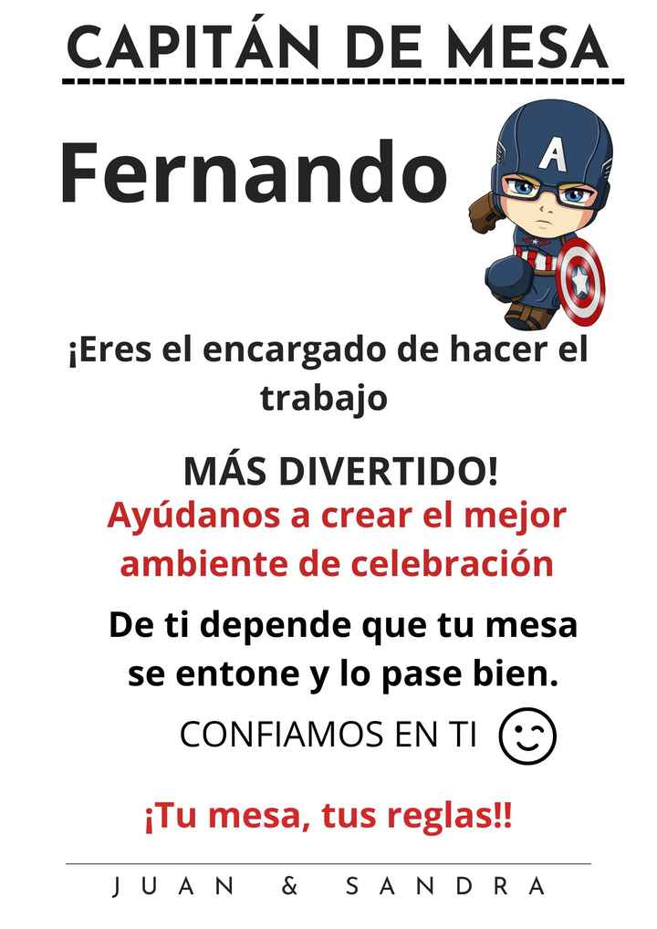 Capitanes y capitanas de mesa - 3