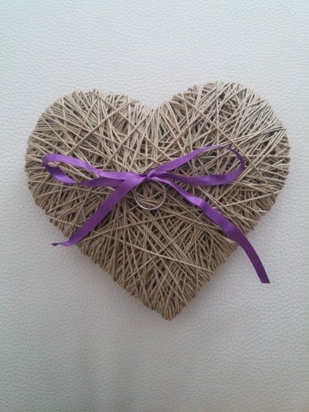 Corazón  porta alianzas