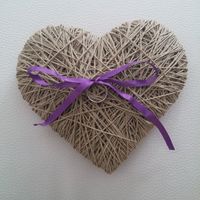 Corazón  porta alianzas