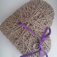 Corazón porta alianzas