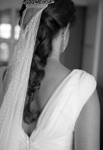 Trenza con velo - 1
