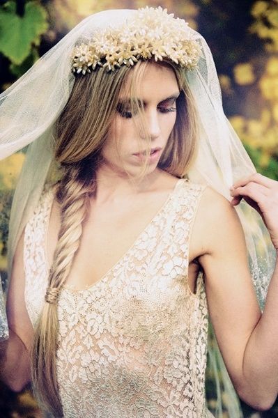 Trenza con velo - 2