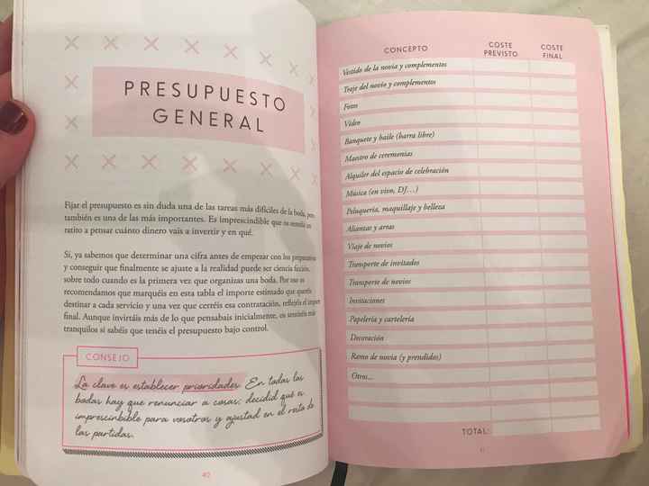 Agenda de nuestra boda - 5