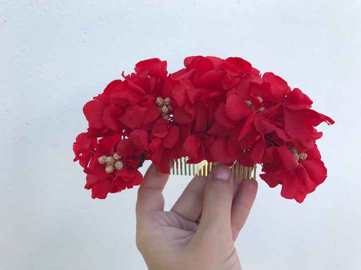 Tocado de flores preservadas bbb☺️ - 3