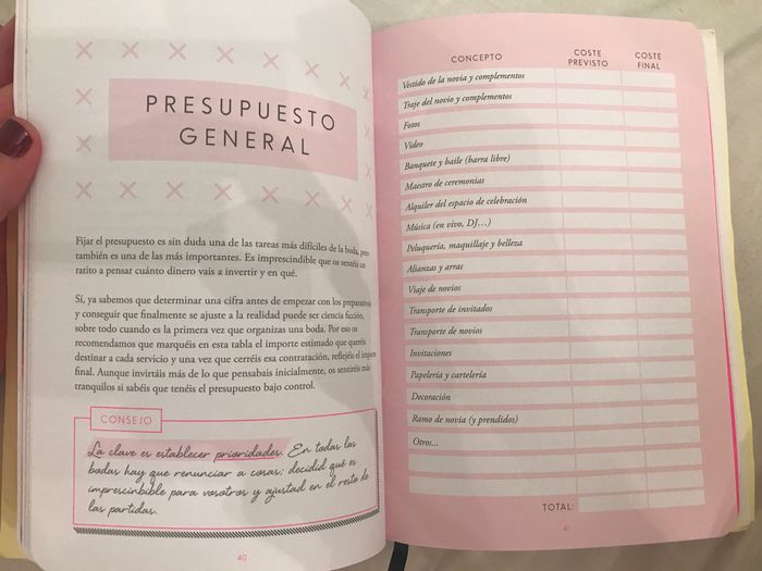 Agenda de nuestra boda - 5