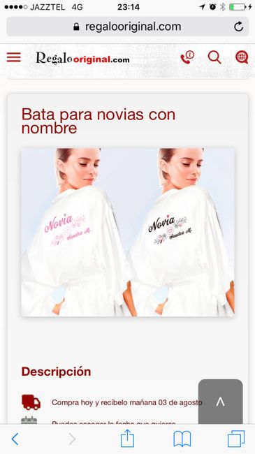 Bata novia con nombre recibida!! 1