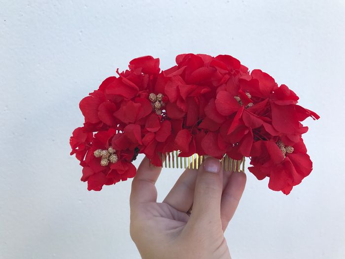 Tocado de flores preservadas bbb☺️ - 3