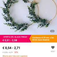 Aros, corona decoración floral - 1