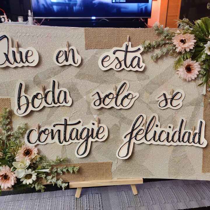Nuestra cartelería de la boda - 1