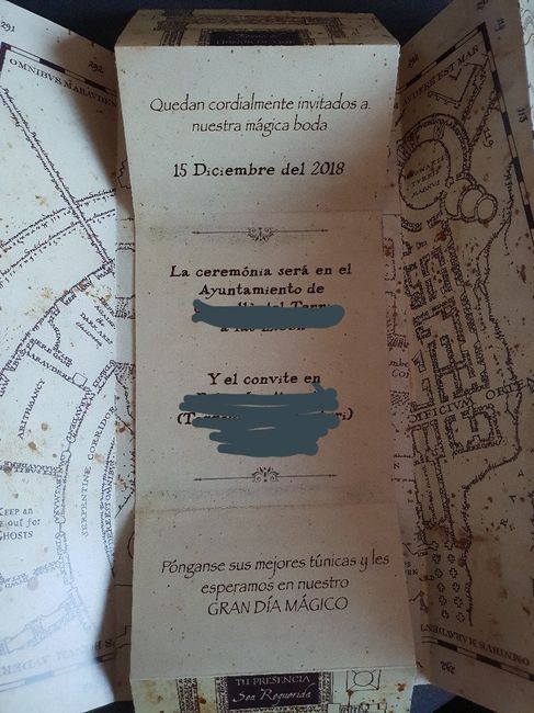 Nuestras invitaciones de Harry Potter - 4