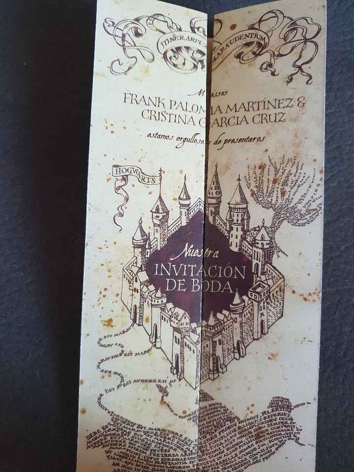 Nuestras invitaciones de Harry Potter - 1