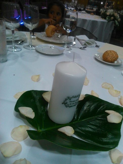 Decoracion mesa invitados